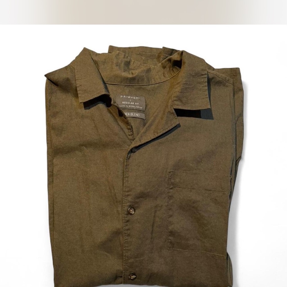 Primark Olive Casual Button Down Shirt